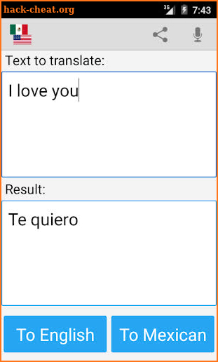 Mexican Translator Pro screenshot