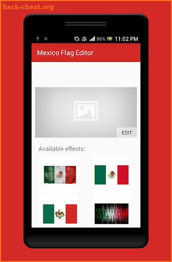 Mexico Photo Flag Editor screenshot