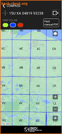 MGRS Live Map and Mil. Compass screenshot