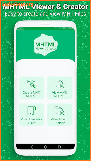 MHT/MHTML Viewer: Web to MHT Converter & Saver screenshot