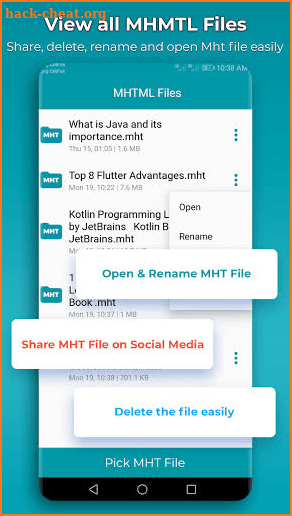 MHTML Viewer & MHT Creator: MHT to pdf converter screenshot