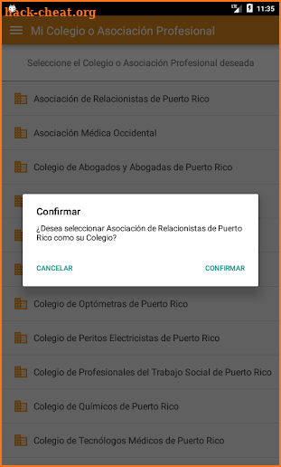 Mi Colegio Profesional screenshot