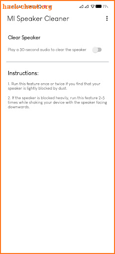 Mi Speaker Cleaner screenshot