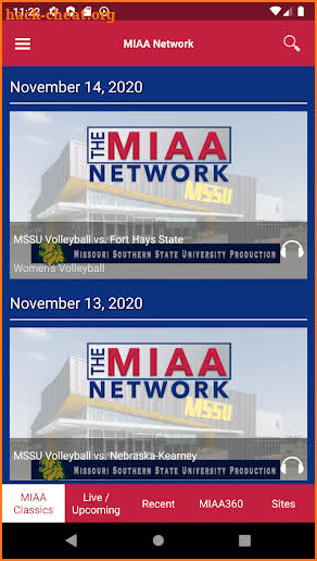 MIAA Network screenshot