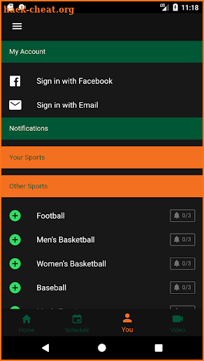 Miami Hurricanes screenshot