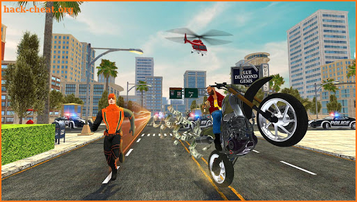 Miami Rope Superhero Rescue Mission : Gangster War screenshot