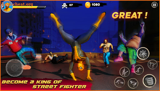 Miami Web Rope Hero Gang Games screenshot