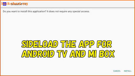 Mibox APK installer for Android TV screenshot