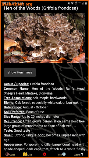 Michigan Mushroom Forager Map Morels Chanterelles screenshot