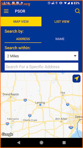 Michigan State Police screenshot