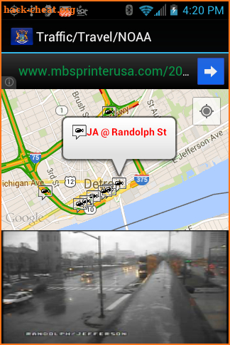 Michigan Traffic Cameras screenshot
