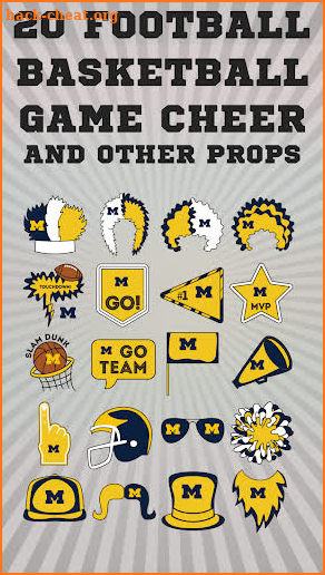 Michigan Wolverines Selfie Stickers screenshot