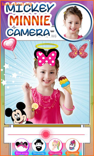 Mickey & Minnie Photo Stickers screenshot