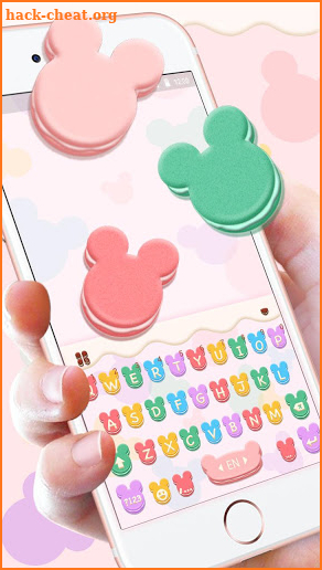 Mickey Macaroon Keyboard Theme screenshot