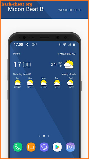 Micon Beat B weather icons screenshot