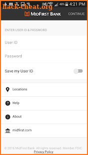 MidFirst Bank Mobile screenshot
