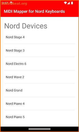 MIDI Mapper for Nord Keyboards screenshot