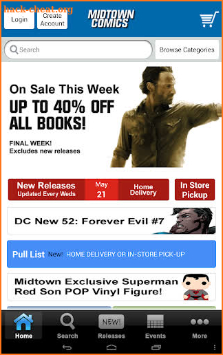 Midtown Comics screenshot