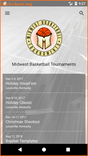 Midwest Basketball Tournaments screenshot