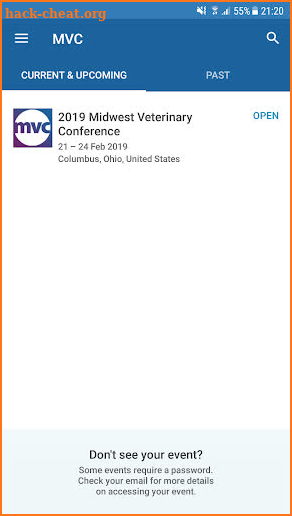 Midwest Veterinary Conference screenshot