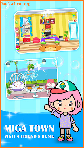 Miga Town: Visit a friend's home screenshot