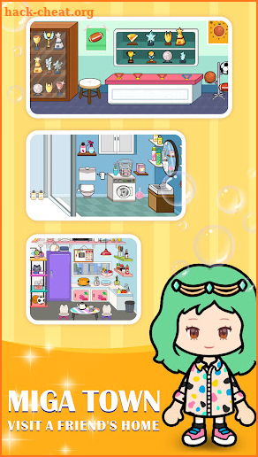 Miga Town: Visit a friend's home screenshot