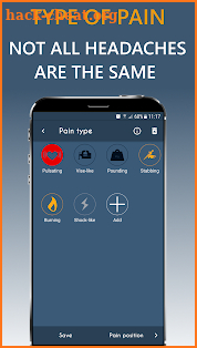 Migraine, Headache Diary HeadApp Pro screenshot