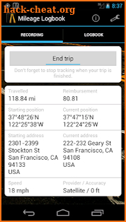 Mileage Logbook (License) screenshot