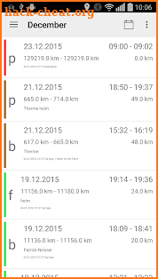 Mileage logbook - TripTracker screenshot