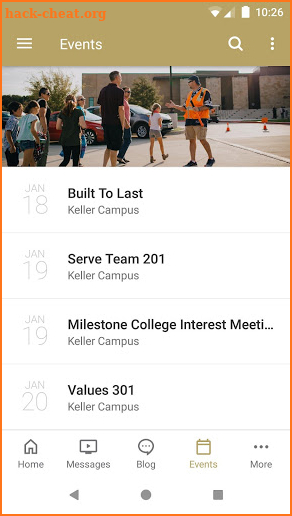 Milestone Church screenshot