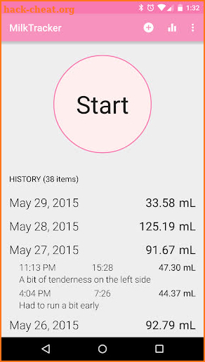 MilkTracker screenshot