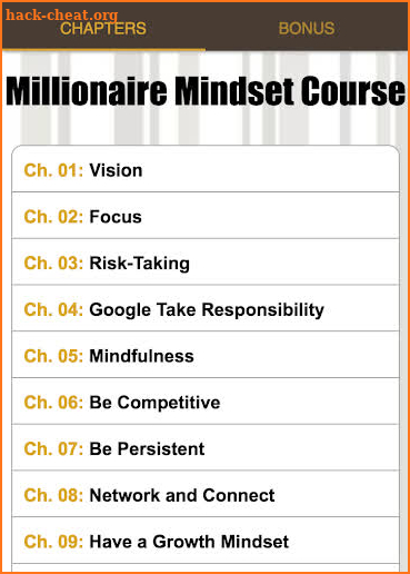 Millionaire Mindset Course screenshot