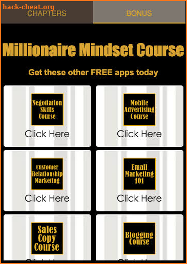 Millionaire Mindset Course screenshot