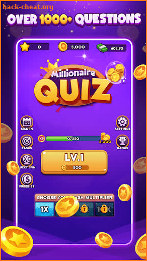 Millionaire Quiz screenshot