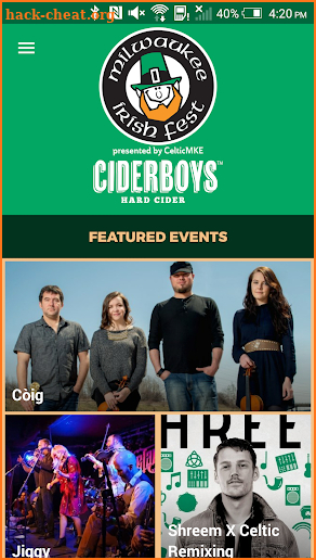 Milwaukee Irish Fest screenshot