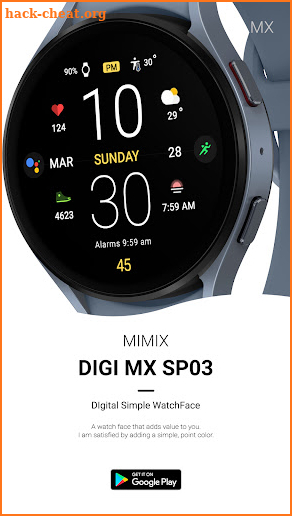 MIMIX Digital Sp03 Watchface screenshot