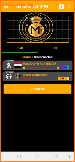 MinaProNet VPN screenshot