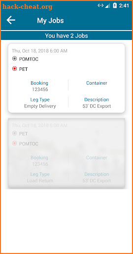 Minayla Container Software Trucking Solution screenshot