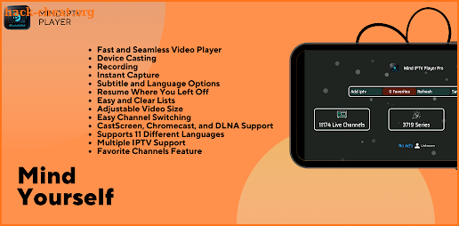 Mind IPTV Player Pro screenshot