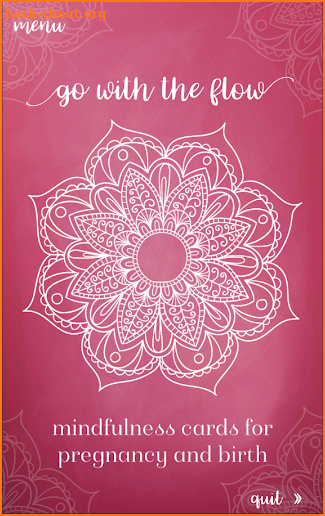 Mindfulness Pregnancy Cards screenshot