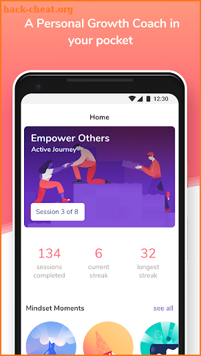 Mindshine - the Personal Growth Coach screenshot