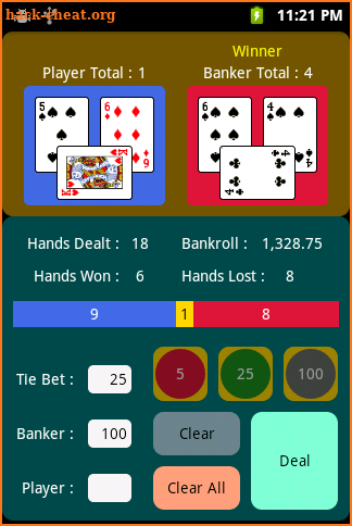 Mini-Baccarat screenshot