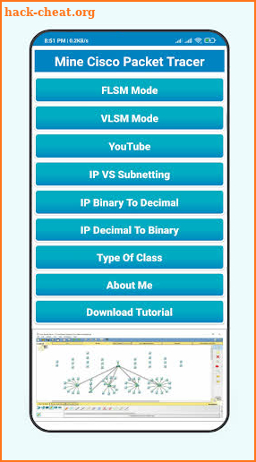 Mini Cisco Packet Tracer (MCPT) screenshot