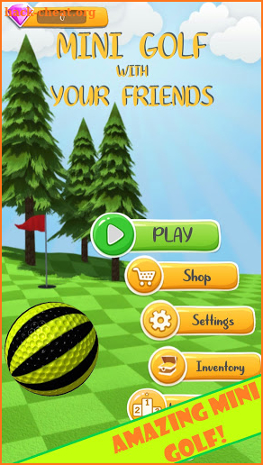 Mini golf with your friends screenshot