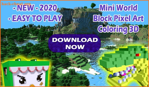 Mini Pixel 3D Block Art Craft Coloring 2020 screenshot