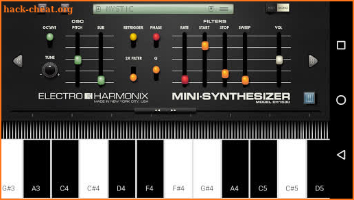 Mini Synthesizer for Phone screenshot