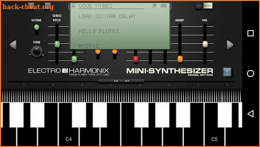 Mini Synthesizer for Phone screenshot