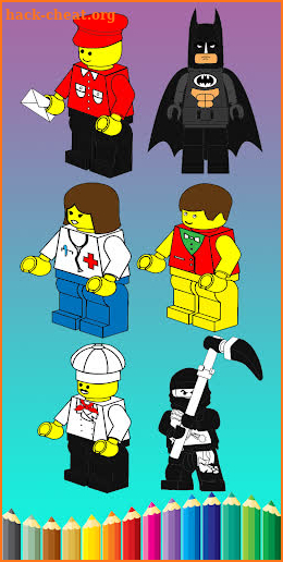 Minifigures Coloring screenshot