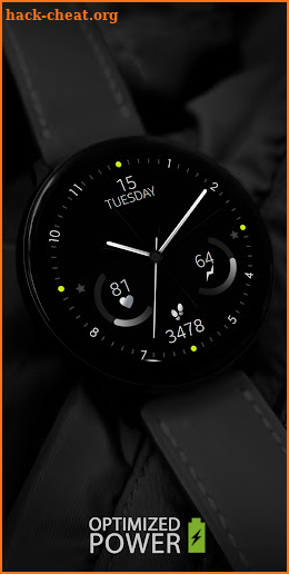 Minimal Black v17 Watch Face screenshot