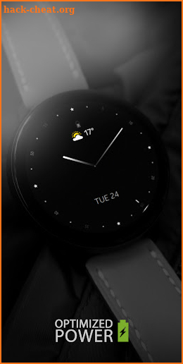 Minimal Black v20 Watch Face screenshot